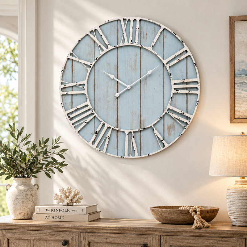 Large Farmhouse Wall Clock 24 Inch