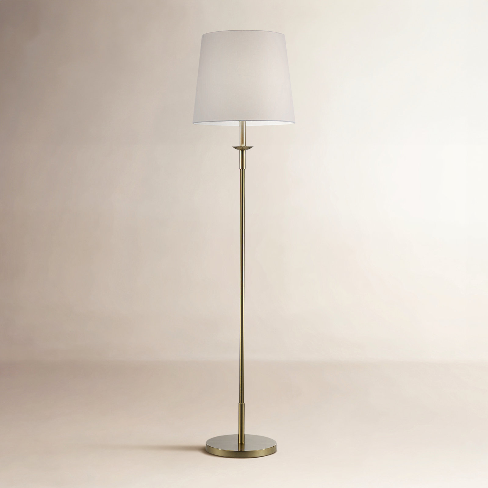 Charter 63" Dimmable Floor Lamp, Antique Gold