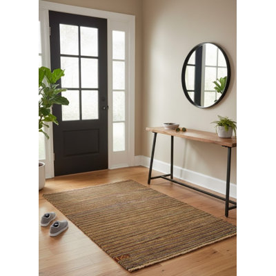 Tapis unique en laine noué à la main de style années 1980 de 4 pi x 2 pi 8 po Balderston