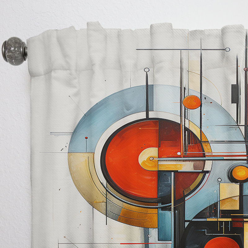 Maybelle - Rideau obscurcissant Constructivism - 1 panneau, L 52 po x L 63 po