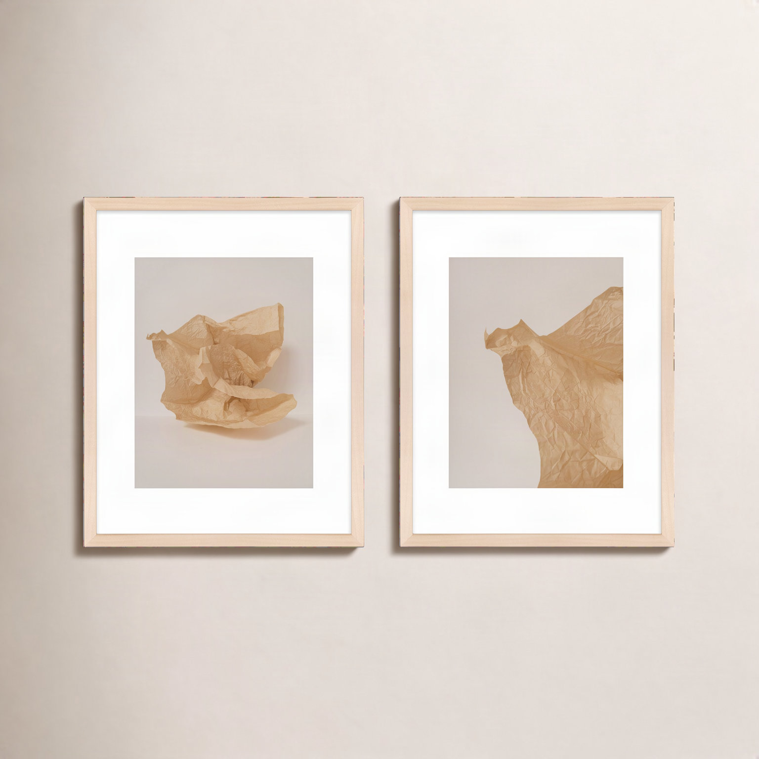 Lorena "Unpackage" 2-Piece Photo Set, Maple, 30" H x 24" W x 1.25" D