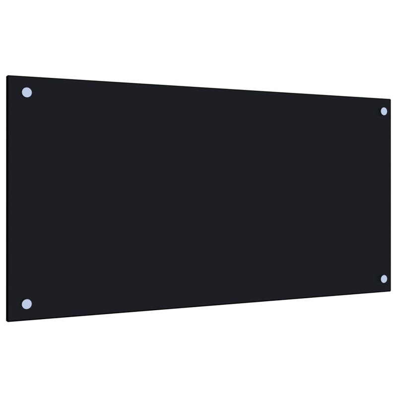 Hudak Glass Field Tile, Black, 40cm x 80cm