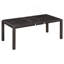 Ensemble de table de salle à manger extensible avec 4 chaises rembourrées et 1 banc, motif brossé rustique pour des sièges polyvalents-557669779