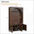 Farmhouse All-in-One Hall Tree with Adjustable Shelves, Retro Arched Entryway Storage Bench, and 3 Cabinets-425463482