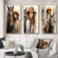 «Cowgirl And Horse Bond», 3 pièces-980706531-980706534