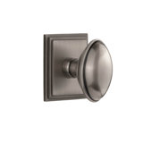 Grandeur Concealed Screw Mechanism Oval Knob with Square Rosette