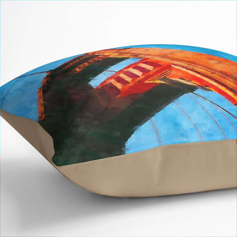 Square Throw Cushion, Stone, 40cm H x 40cm W x 15cm D
