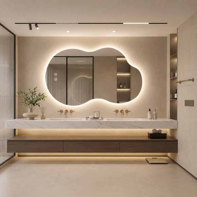 Wall and Dresser Mirror, 36"x 60"