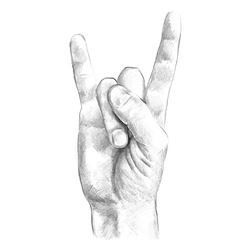 «Hand Signs IV», peinture sur toile, H 36 po x l 24 po