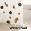 Rideau de douche en polyester avec crochets