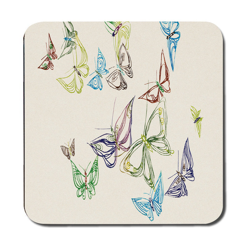 Zebra Placemat And Coaster Set In Forest Scene Kitchen Table Decor