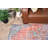 Vintage Small Turkish Rug in Faded Oushak Style Ideal as an Entry Door Mat or for Small Spaces With Wool Fabric and Vibrant Orange