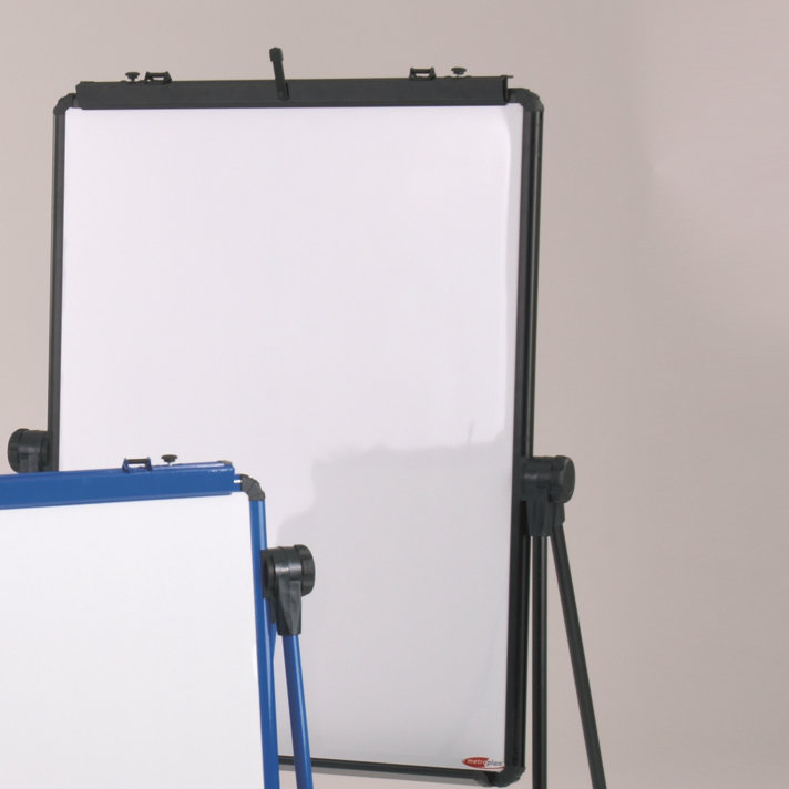 Symple Stuff Folding Adjustable Metal Flipchart Easel, Black