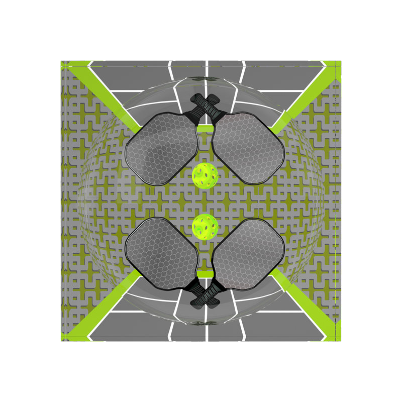 Square Abstract Decorative Tray, 6"W x 6"D x 2"H, Silver Lime
