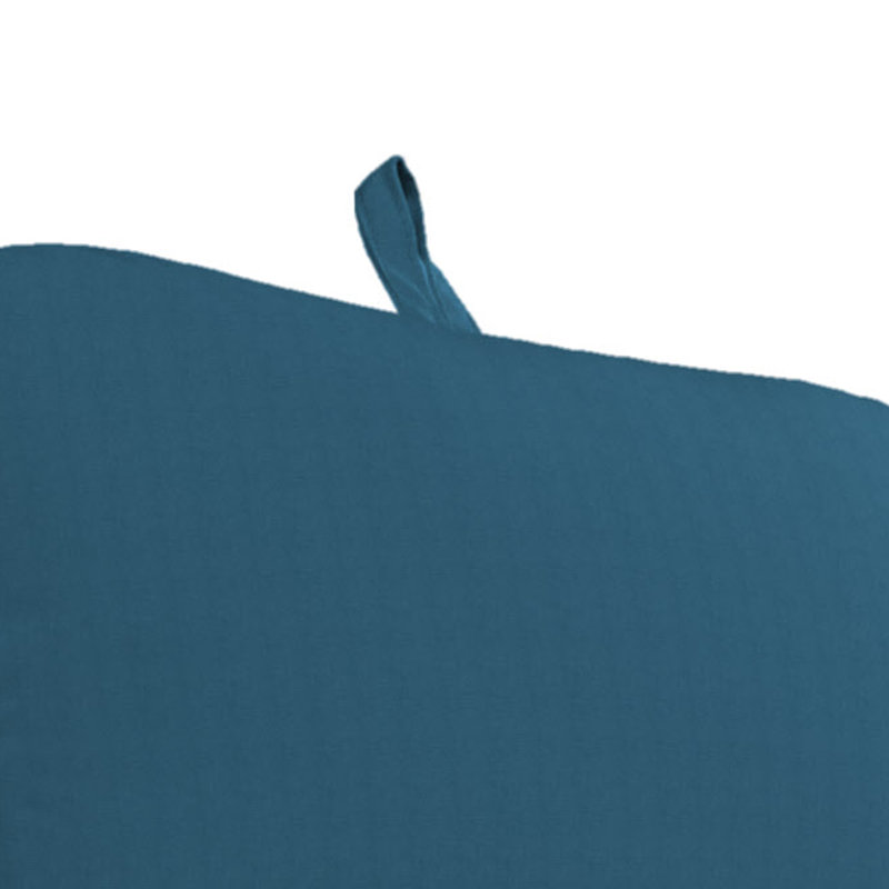 74" x 22" Outdoor Chaise Lounge Cushion with Ties and Loop, Legion Blue