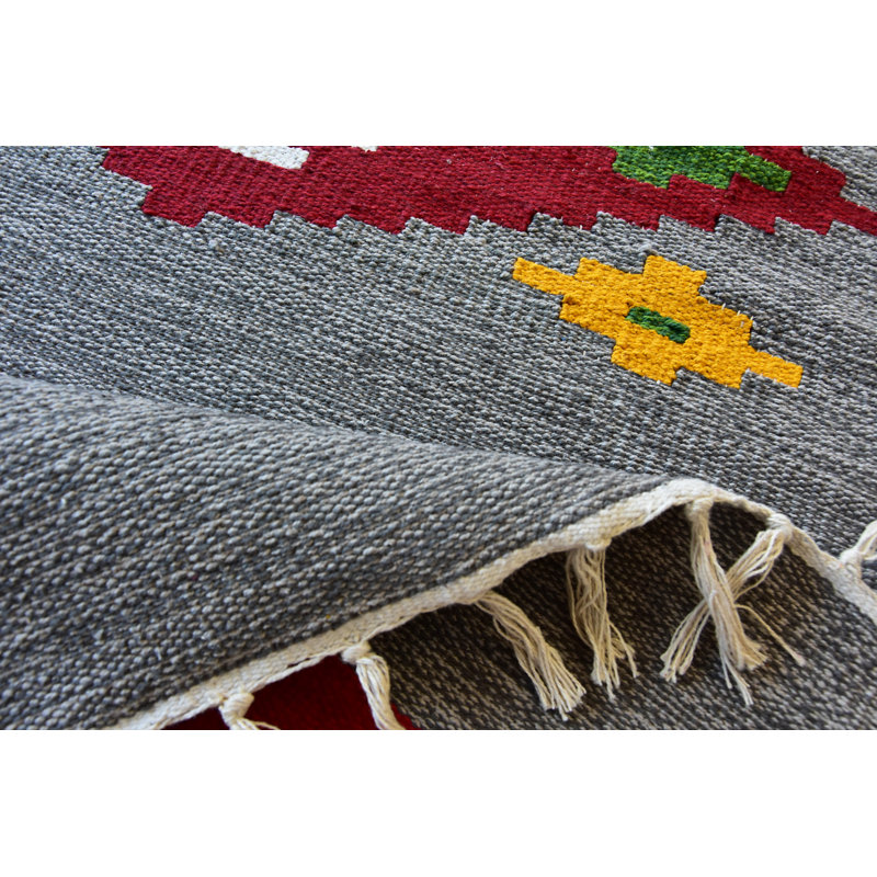Runner Aztec Hand Woven 60cm X 200cm Area Rug