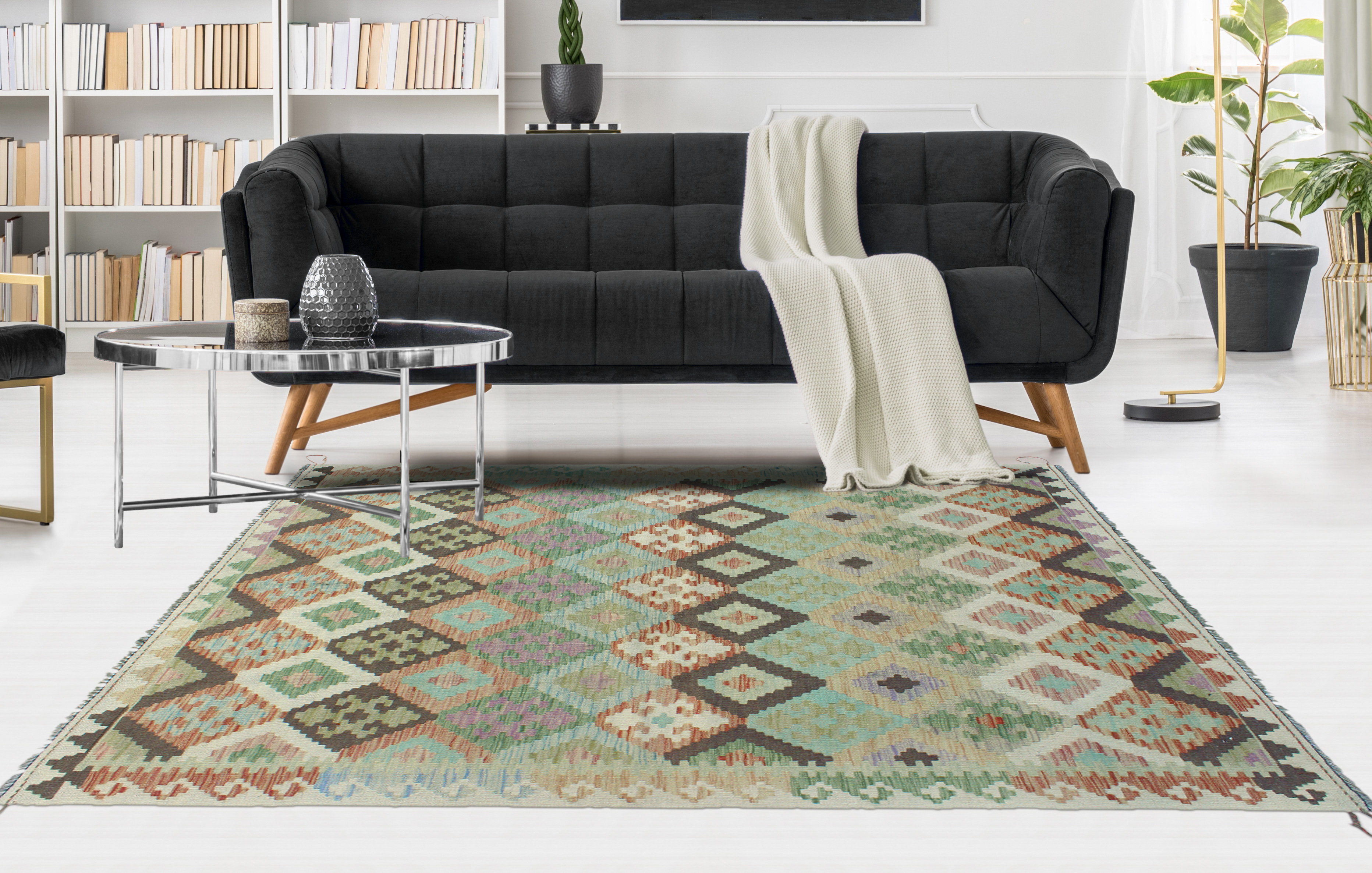 Isabelline Sun Faded Flatweave Muhaimin Rust Rug | Wayfair