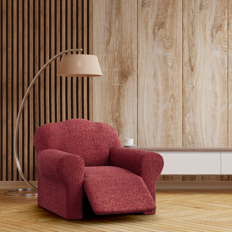 Fauteuil inclinable extensible - Style italien et qualité supérieure - Collection Mille Righe, Bordeaux