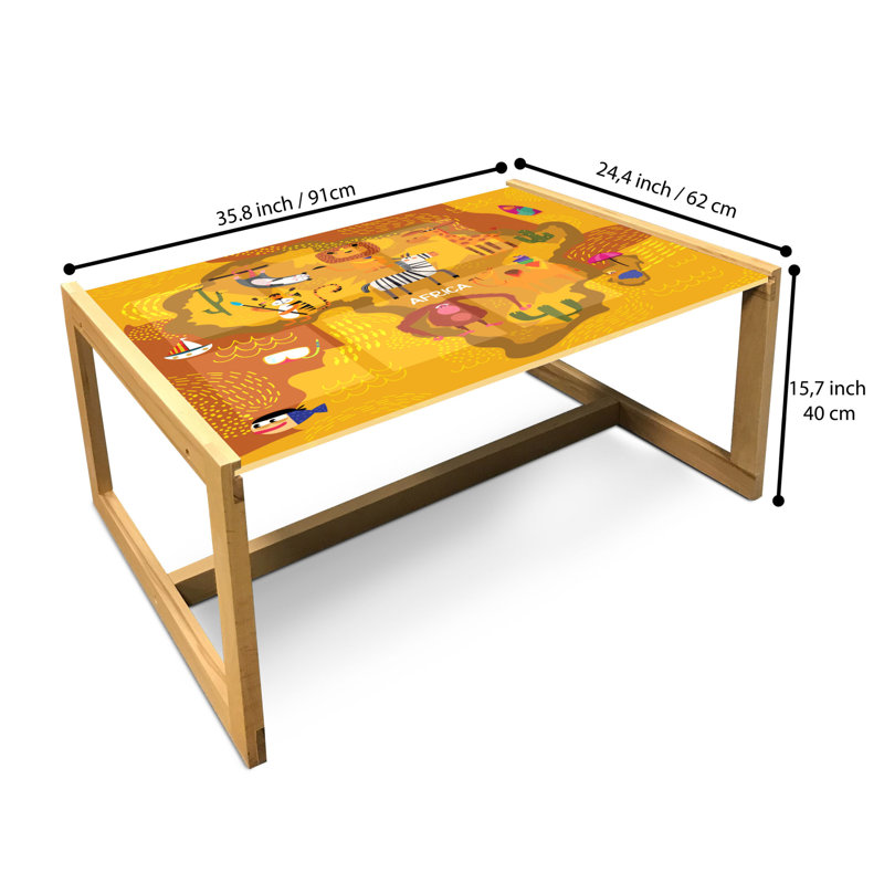 Jadora Sled Coffee Table, 90cm H x 62cm W x 40cm D