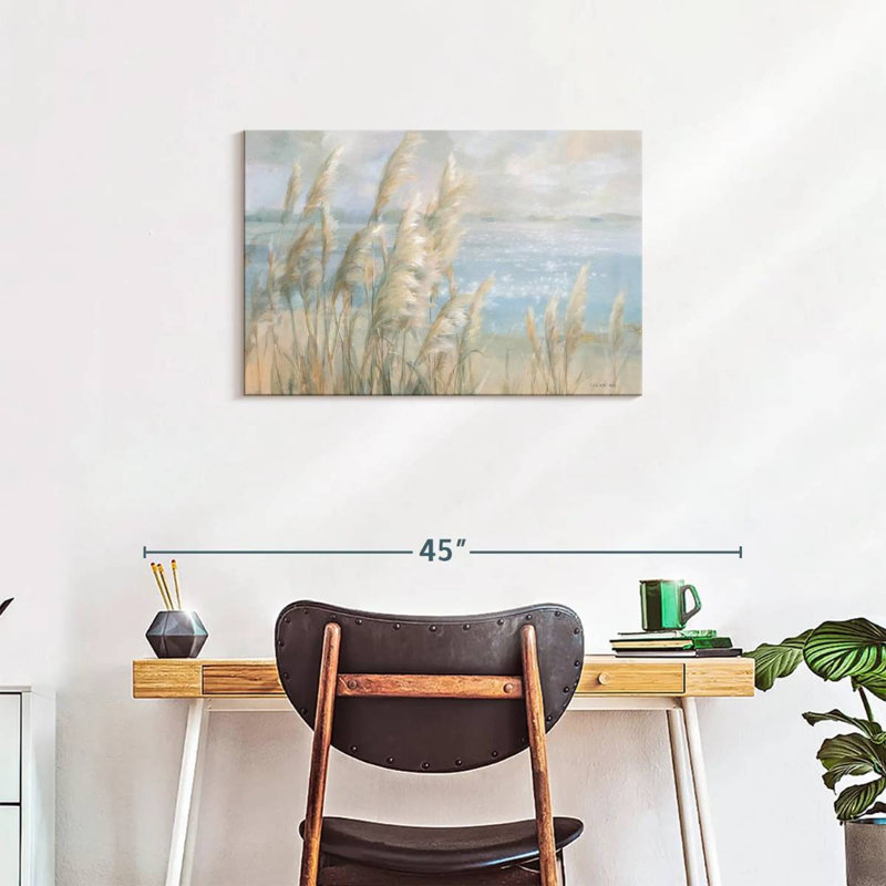 " Seaside Pampas Grass ", 20" H x 30" W x 1.25" D