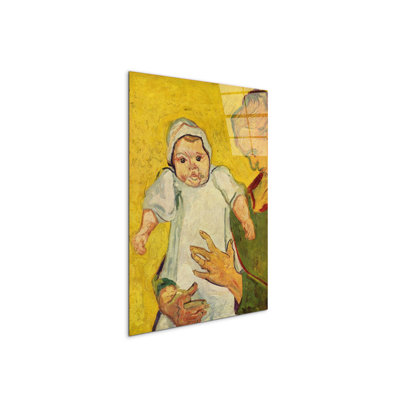 Augustine Roulin with her infant By Van Gogh Vincent 80cm H X 60cm W CrystalArt Material Acrylic Glass Effect, Frameless Panel Lightweight Ready to Hang