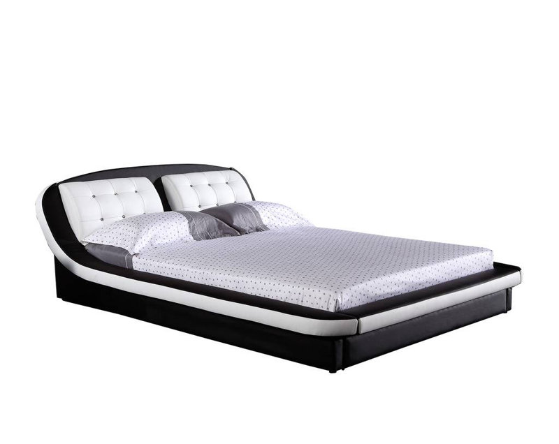 Ensemble de chambre à coucher plateforme 2 pièces grand Janae