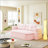 Modern 2-In-1 Foldable Sofa With Blanket And Pillows, Comfortable Plush Corduroy Fabric, Convertible Sleeper For Living Room And Bedroom-1049058244