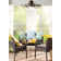 Nova 30" LED Fandelier in Reclaimed Wood with Remote Control