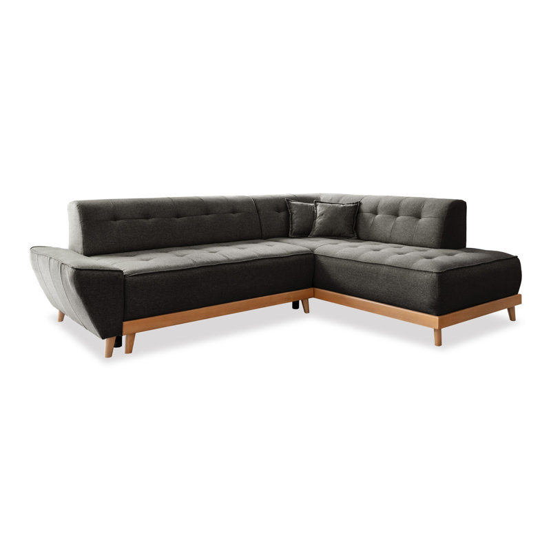 Dazzling Daisy Corner Sofa Bed, Anthracite, Right Hand Facing