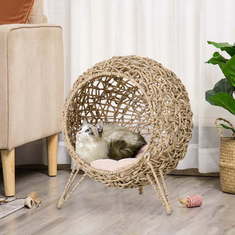 Lit pour chat avec tapis Caw, Beige