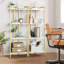 137.9cm H x 49.78cm W Metal Bookcase