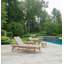 Marin Outdoor Teak Chaise Lounge-155045627