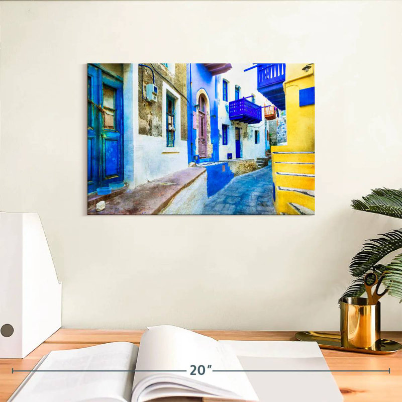 Sirci Nisyros, ruelle résidentielle, H 8 po x l 12 po