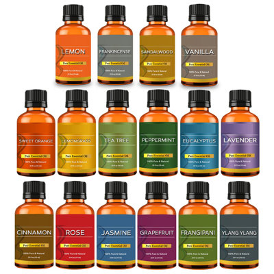16-Piece Aromatherapy Essential Oils Set