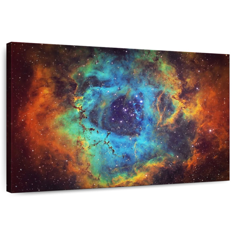 Oberle Cosmic Rosette Nebula, 16" H x 24" W