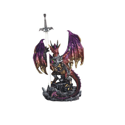 Dragon with Armor and Sword Figurine