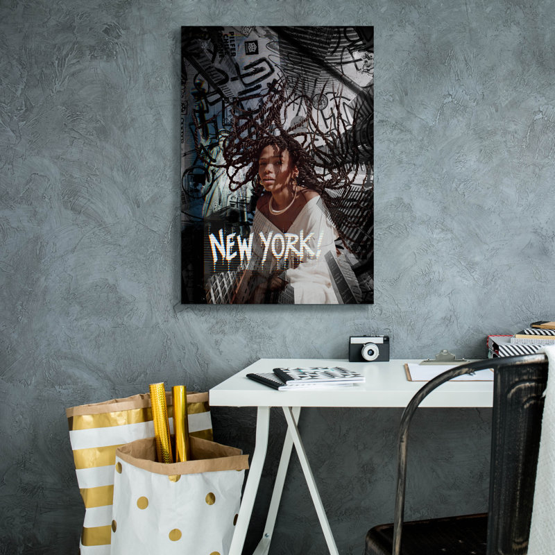 Winston Porter 'New York!' by Svetlana Aleynikova Canvas Wall Art, H 26 po x l 18 po