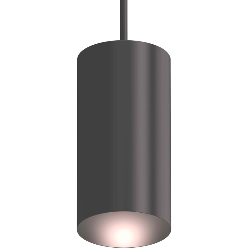 Beaverson 1-Light Indoor or Outdoor Antique Bronze Aluminum Cylinder Mini Pendant, Antique Bronze