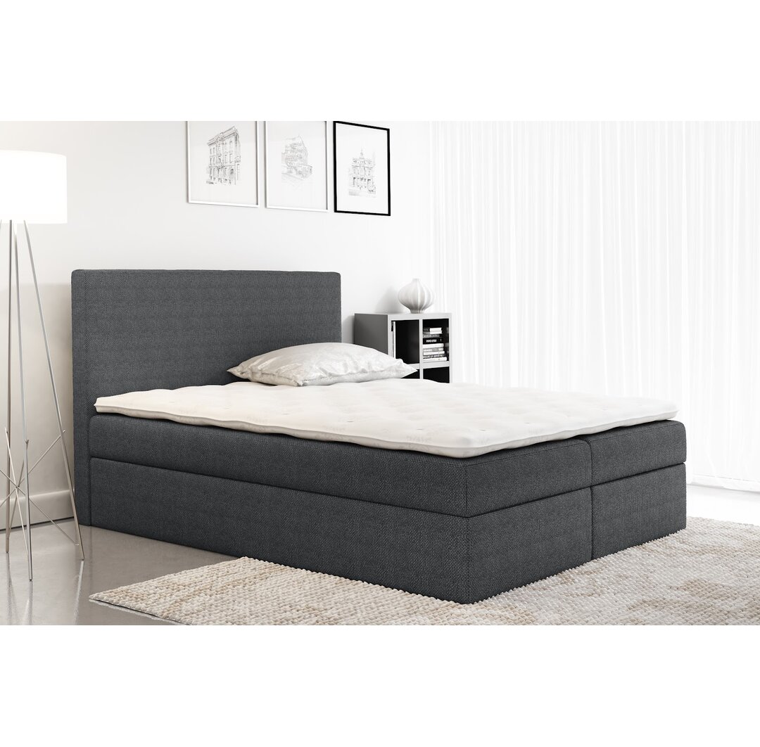 Boxspringbett Barnicle mit Topper und Bettkasten