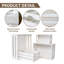Ensemble de 4 grandes caisses de rangement décoratives en bois, caisses gigognes en bois blanchi, boîtes de rangement en bois de ferme faites à 100% de bois