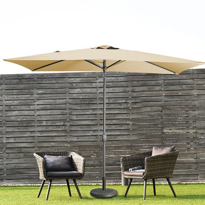 Ensemble de 2 parasols d'extérieur