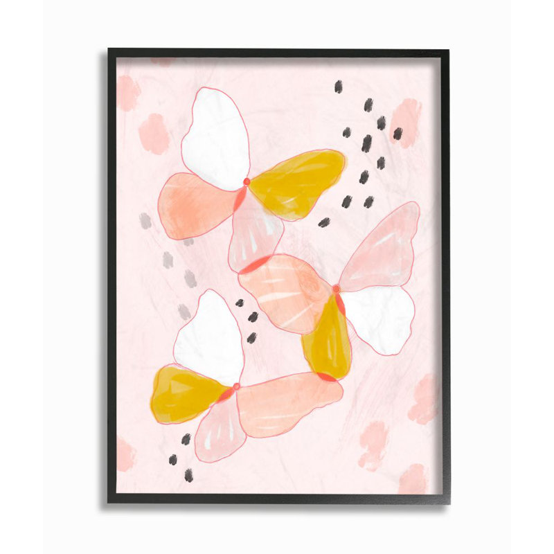 Décoration murale Beily, H 20 po x l 16 po x P 1,5 po, Giclée encadrée noir minuit