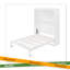 Lit escamotable double pleine grandeur avec tablettes