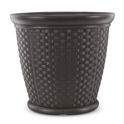 Pot à fleurs en plastique