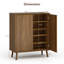 Armoire de rangement moderne à 5 paires de chaussures à 5 niveaux avec tablettes réglables - Conception cannelée texturée, résistante à l'humidité pour le vestibule et la salle de bain-2117476358