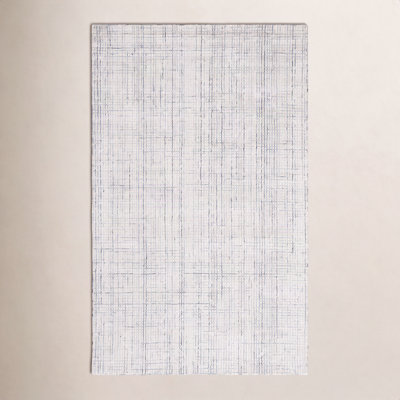 Rowe Ivory Grey Hand-Tufted Abstract Rug