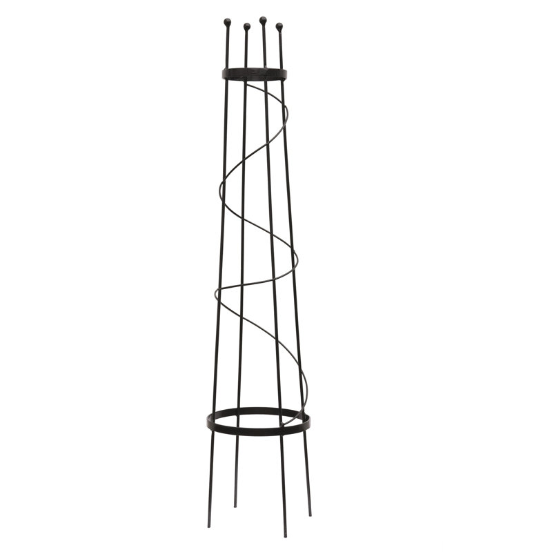 Hildreth 100cm H x 23cm W Metal Obelisk Trellis
