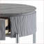 Table basse moderne et brillante yukino avec finition ultrabrillante, capacité de poids de 70 lb et rangement pratique