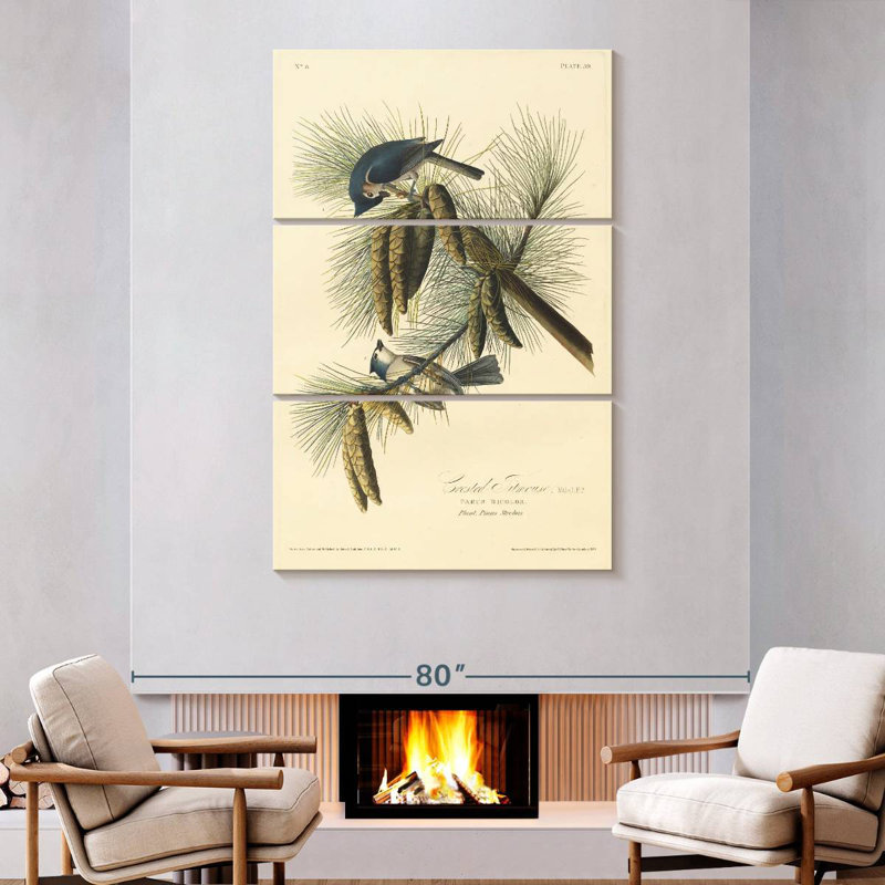 Brampt Crested Titmouse, 74" H x 48" W