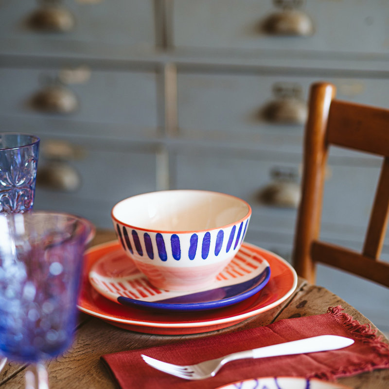 Moda Handmade Hard Ceramic Salad/Dessert Plate